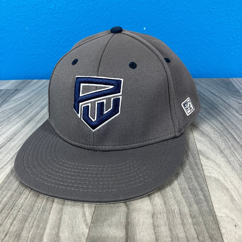 Pathway Hat The Game Pro XL Gray Blue‎ Flat Bill Style GP341 Men's